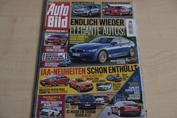 Deckblatt Auto Bild (36/2015)